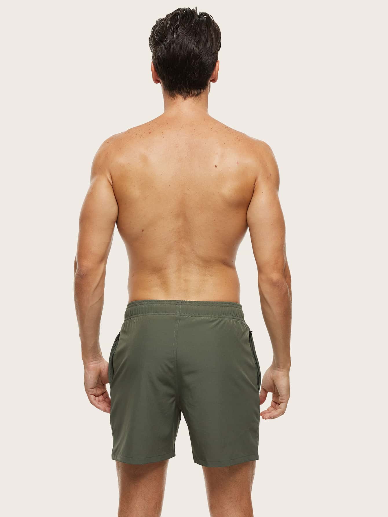 Nowoczesne Męskie Spodenki Kąpielowe Szybkoschnące na Lato